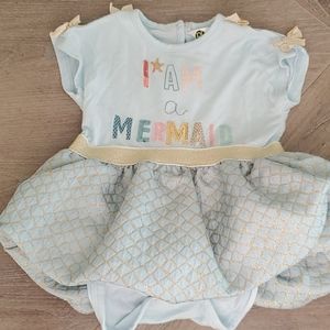 Baby girl Onsie Mermaid Dress
